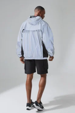 boohooMAN Man Active Reflective Oversized Windbreaker | UK| Coats & Jackets