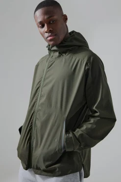 boohooMAN Man Active Regular Fit Trail Windbreaker | UK| Coats & Jackets