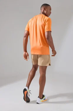 boohooMAN Man Active Ripstop Neon Logo Regular Fit 5inch Short | UK| Shorts