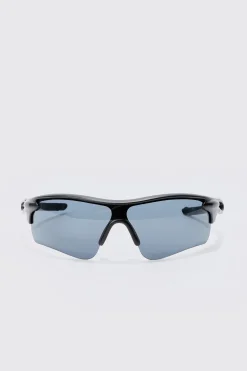 boohooMAN Man Active Rubberised Smoke Lense Sunglasses | UK| Sunglasses