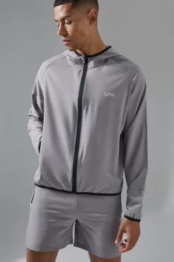 boohooMAN Man Active Stretch Ripstop Short & Windbreaker Tracksuit | UK| Coats & Jackets|Tracksuits