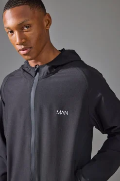 boohooMAN Man Active Stretch Ripstop Regular Fit Windbreaker | UK| Coats & Jackets