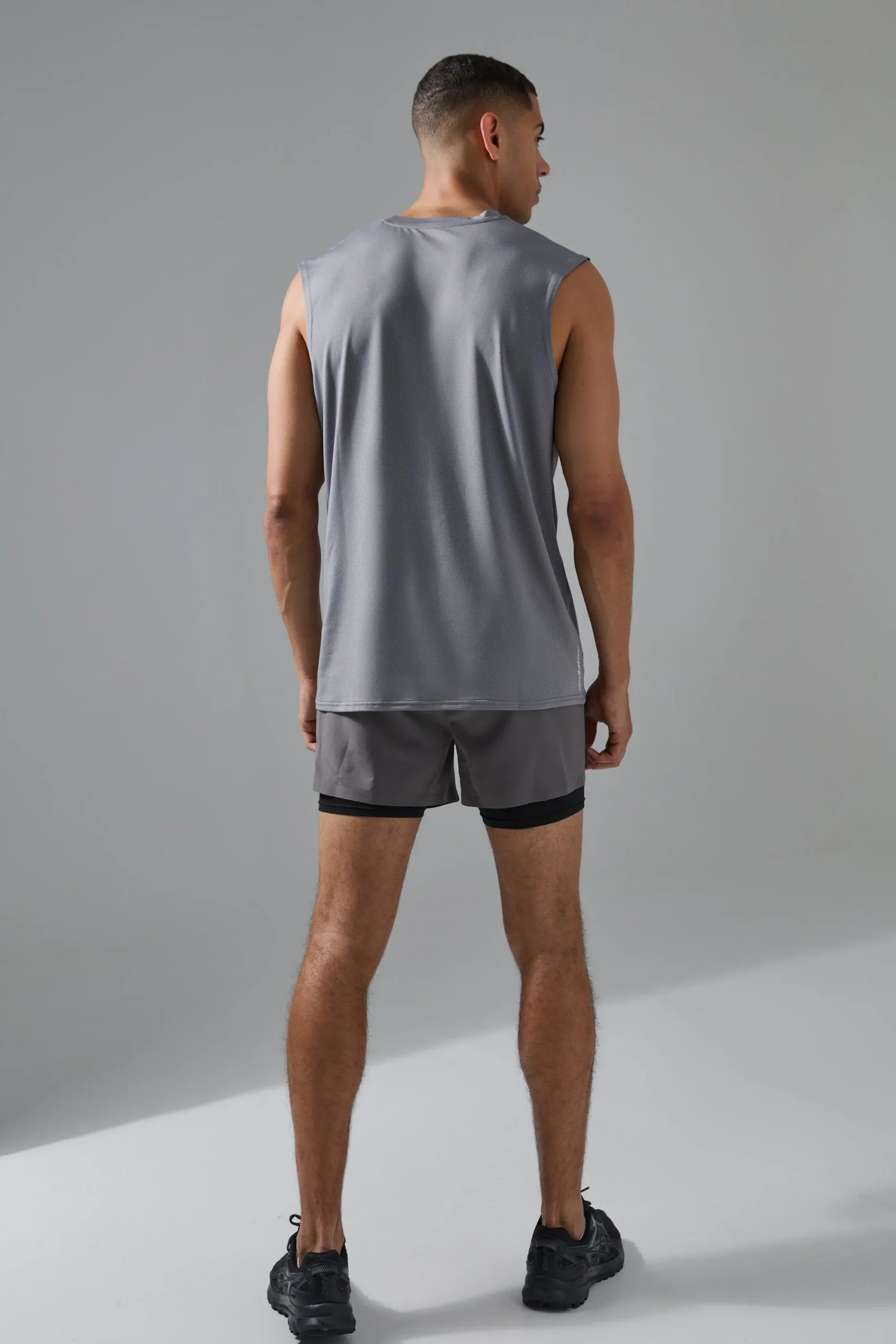 boohooMAN Man Active Stretch Woven 5inch 2in1 Short | UK| Shorts