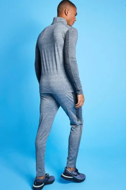 boohooMAN Man Active Tonal 1/4 Zip Tracksuit | UK| Tracksuits