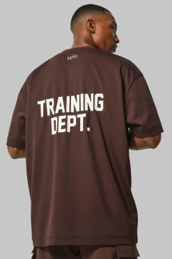 Man Active Training Dept Performance Oversized T Shirt | UK^boohooMAN Online