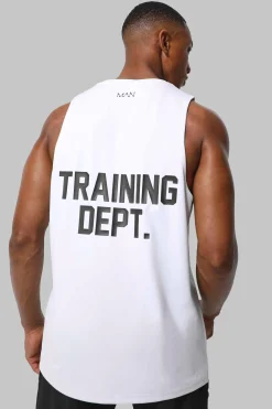 Man Active Training Dept Performance Reg Fit Vest | UK^boohooMAN Online
