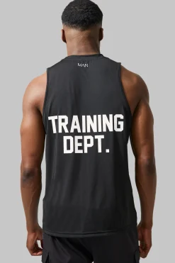 Man Active Training Dept Performance Regular Fit Vest | UK^boohooMAN