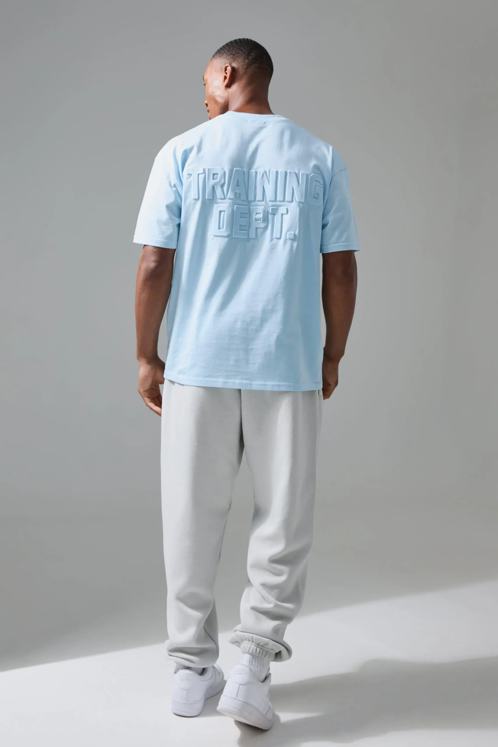 Man Active Training Dept Oversized Embossed T-shirt | UK^boohooMAN Outlet