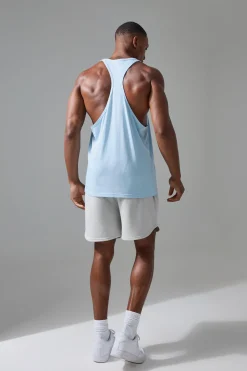 Man Active Training Dept Jersey Regular Fit Stringer Vest | UK^boohooMAN Sale