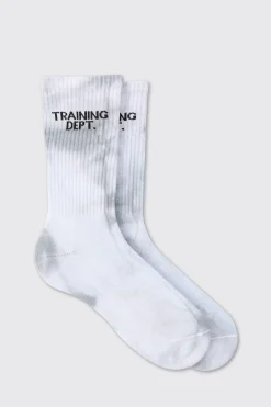 boohooMAN Man Active Training Dept Tie-dye Crew Socks | UK| Underwear & Socks|Underwear & Socks