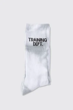boohooMAN Man Active Training Dept Tie-dye Crew Socks | UK| Underwear & Socks|Underwear & Socks