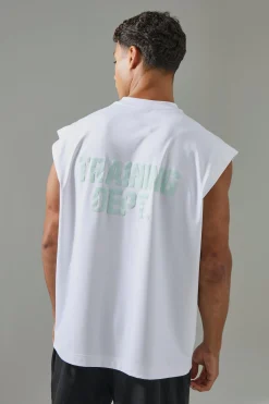 Man Active Training Dept Oversized Performance Tank | UK^boohooMAN Online