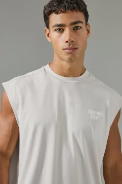 Man Active Training Dept Oversized Performance Tank | UK^boohooMAN Online