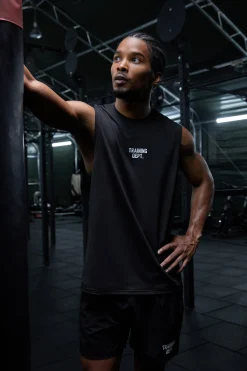 Man Active Training Dept Perforated Performance Tank | UK^boohooMAN New