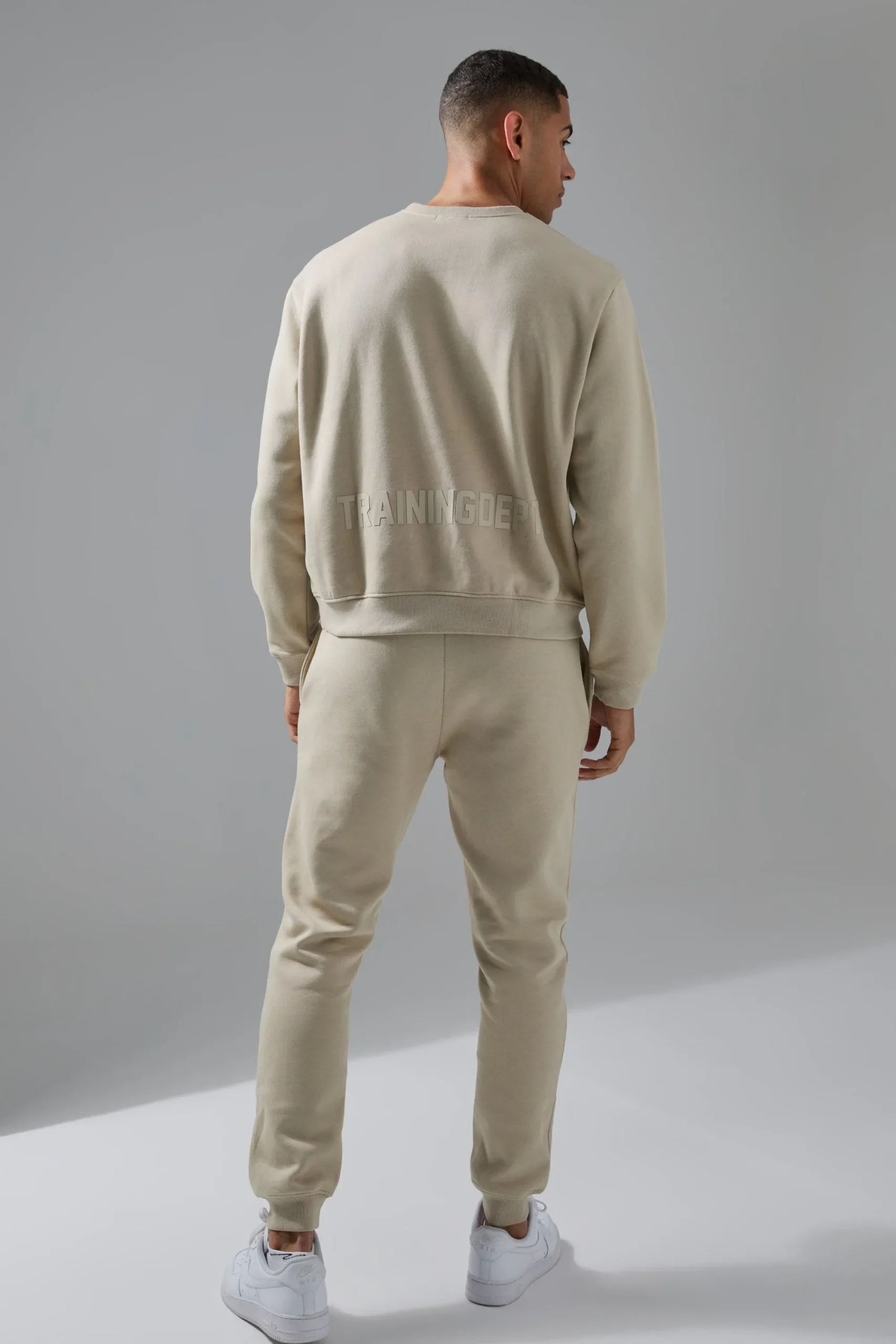 boohooMAN Man Active Training Dept Boxy Sweatshirt & Slim Jogger Tracksuit | UK| Tracksuits