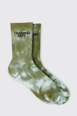 boohooMAN Man Active Training Dept Tie-dye Crew Socks | UK| Underwear & Socks|Underwear & Socks