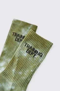boohooMAN Man Active Training Dept Tie-dye Crew Socks | UK| Underwear & Socks|Underwear & Socks