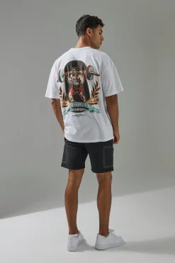 Man Active Weight Lifting Oversized T-shirt | UK^boohooMAN Discount