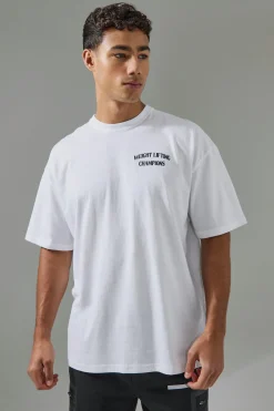 Man Active Weight Lifting Oversized T-shirt | UK^boohooMAN Discount