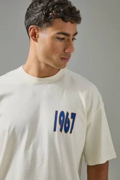 Man Active World Strength Games Oversized T-shirt | UK^boohooMAN Online