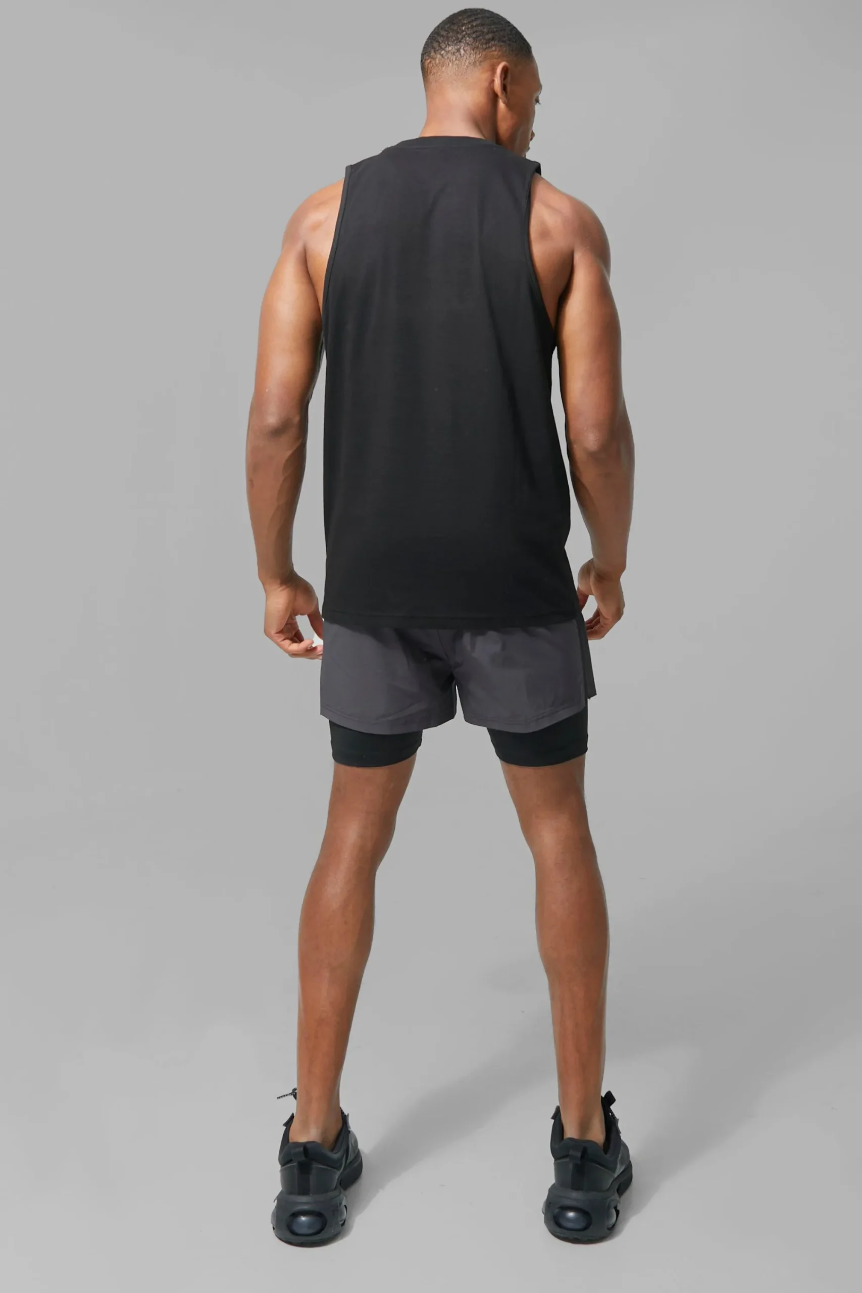 Man Active X Andrei Gym Regjular Fit Racer Tank | UK^boohooMAN Online