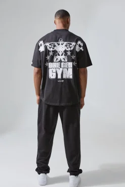 Man Active X Og Gym Oversized Xxl Back Print T-shirt | UK^boohooMAN Online