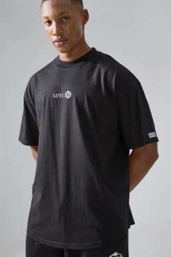 Man Active X Og Gym Oversized Xxl Back Print T-shirt | UK^boohooMAN Online