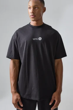Man Active X Og Gym Oversized Extended Neck T-shirt | UK^boohooMAN Clearance