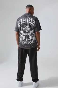 Man Active X Og Gym Oversized Extended Neck T-shirt | UK^boohooMAN Outlet