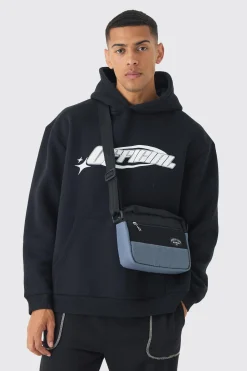 boohooMAN Man Branded Mesh Nylon Cross Body Bag | UK| Bags & Wallets