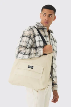 boohooMAN Man Branded Tote Bag In | UK| Bags & Wallets