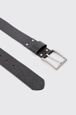 boohooMAN Man Branding Debossed Pu Belt In | UK| Belts