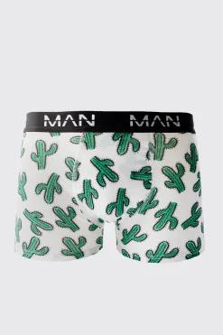 boohooMAN Man Cactus Printed Boxers | UK| Underwear & Socks|Underwear & Socks
