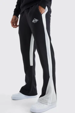 boohooMAN Man Colour Block Gusset Jogger | UK| Trousers|Joggers