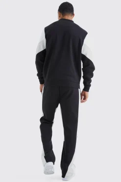 boohooMAN Man Colour Block Gusset Jogger | UK| Trousers|Joggers