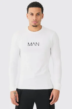 Man Dash Muscle Fit Long Sleeve T-shirt | UK^boohooMAN Sale