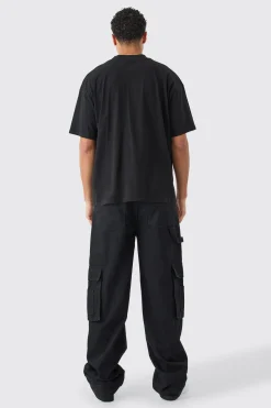 Man Dash Oversized Basic Extended Neck T-shirt | UK^boohooMAN New