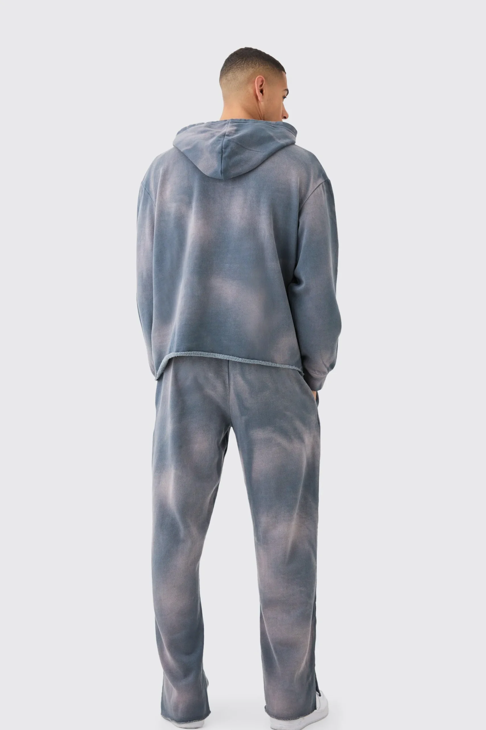 boohooMAN Man Embroidery Oversized Sun Bleached Wash Hoodie | UK| Hoodies & Sweatshirts