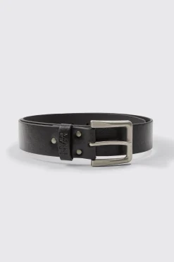 boohooMAN Man Faux Leather Belt | UK| Belts