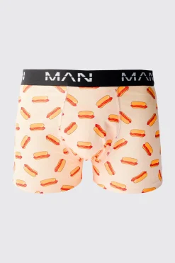 boohooMAN Man Hot Dog Printed Boxers | UK| Underwear & Socks|Underwear & Socks