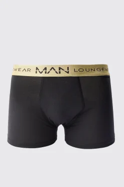 boohooMAN Man Lounge Gold Waistband Boxer | UK| Underwear & Socks|Underwear & Socks