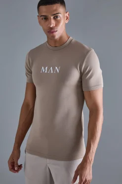 Man Muscle Fit Scuba T-shirt | UK^boohooMAN Best
