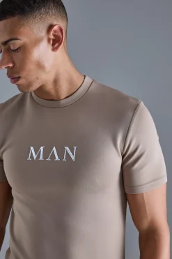 Man Muscle Fit Scuba T-shirt | UK^boohooMAN Best