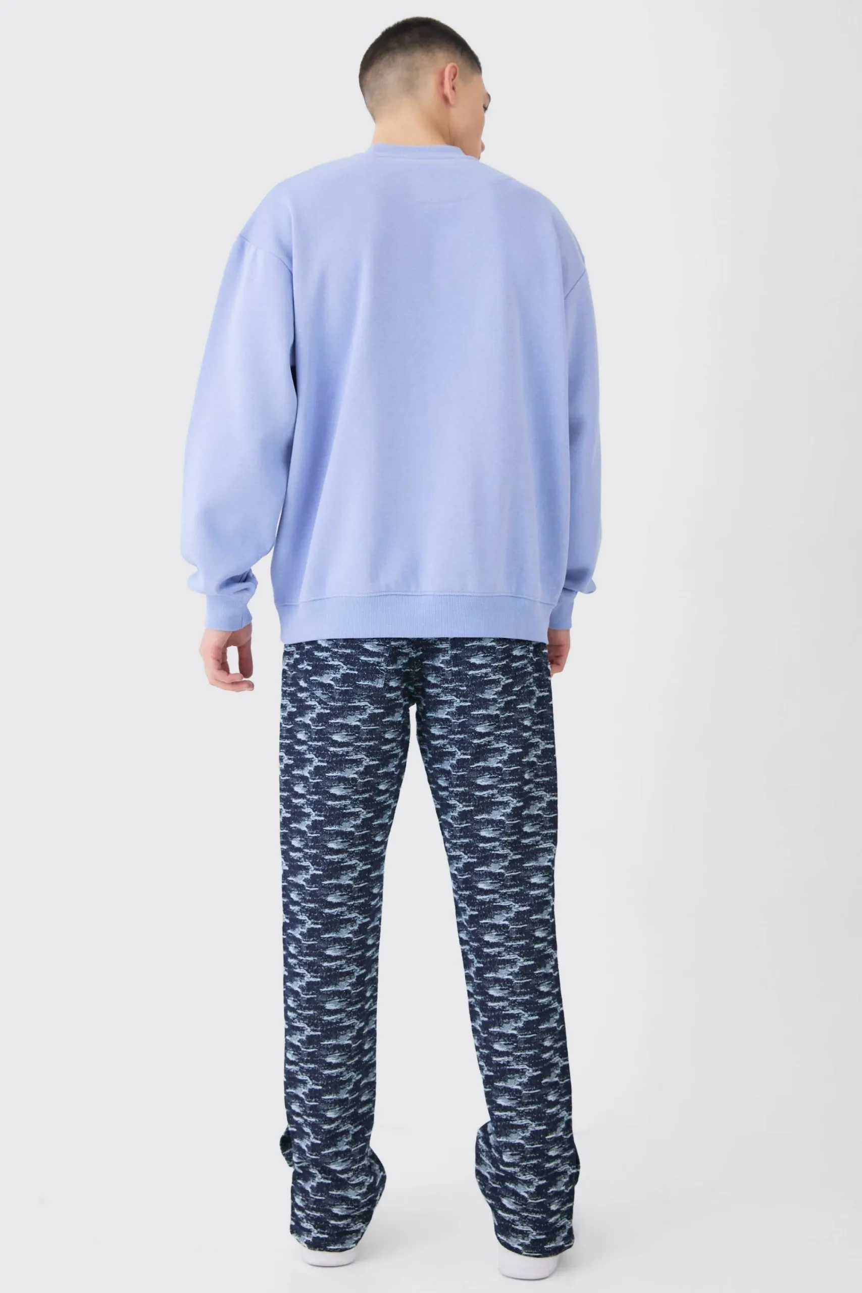 boohooMAN Man Oversized Extended Neck Sweatshirt | UK| Hoodies & Sweatshirts