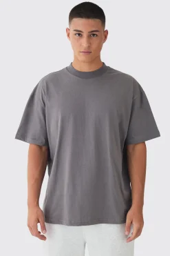 Man Oversized Extended Neck Heavyweight T-shirt | UK^boohooMAN Clearance