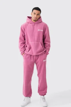 boohooMAN Man Oversized Fleece Hooded Tracksuit | UK| Tracksuits