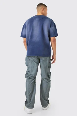 boohooMAN Man Oversized Half Sleeve Sun Bleach Sweatshirt | UK| Hoodies & Sweatshirts