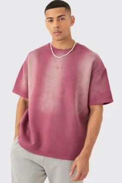 boohooMAN Man Oversized Half Sleeve Sun Bleach Sweatshirt | UK| Hoodies & Sweatshirts