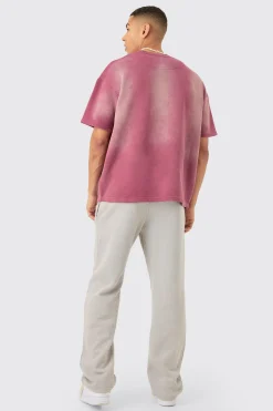 boohooMAN Man Oversized Half Sleeve Sun Bleach Sweatshirt | UK| Hoodies & Sweatshirts