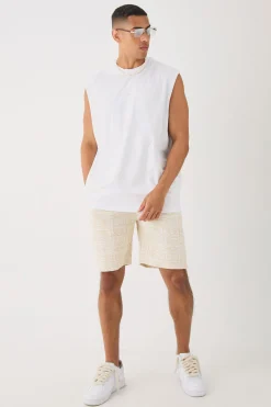 Man Oversized Tank And Jacquard Shorts Set | UK^boohooMAN Best
